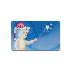 Santa Wand Koala Name Card Sticker Magnet