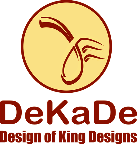 Design of King Designs (DeKaDe) logo